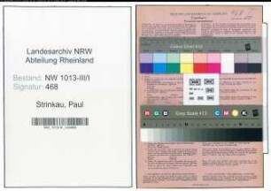 Entnazifizierung Paul Strinkau , geb. 19.04.1913 (Kaufmaennischer Angestellter)