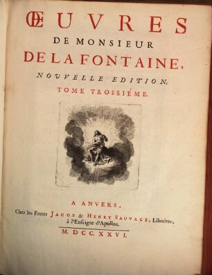 Oeuvres De Monsieur De La Fontaine, 3