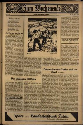 Vierte Ausgabe vom Samstag, den 27. Juni 1936.