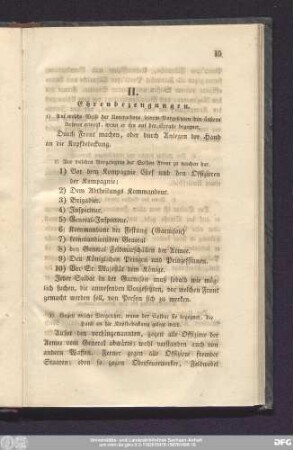 II. Ehrenbezeugungen.