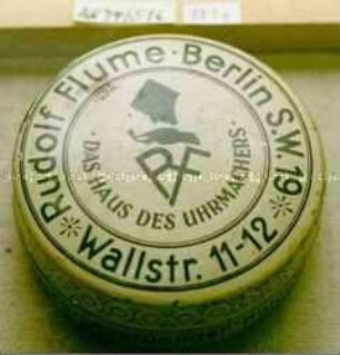 Automaten-Blechdose für "SUCRE D'ORGE DES RELIGIEUSES DE MORET"