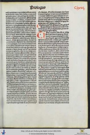 Prefatio sancti Hieronymi et prologus in librum dabreiamin qui est paralypomenon quod nos dicere possumus verba dierum