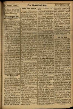 Zweite Ausgabe vom Sonntag, den 07. September 1924.
