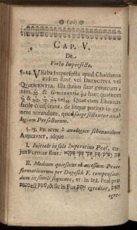Cap. V. De Verbo Imperfecto. - Cap. VII. De Figuris Etymologicis.