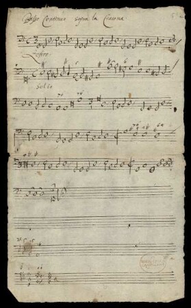 Basso continuo sopra la Ciacona