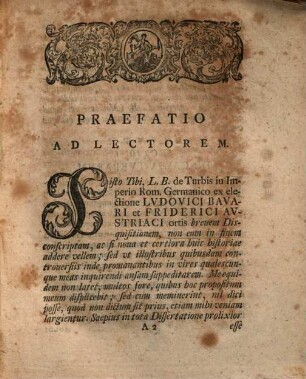 Dissertatio Academica De Tvrbis In Imperio R. Germanico Ex Elect. Lvdovici Bavari Et Friderici Avstriaci Ortis
