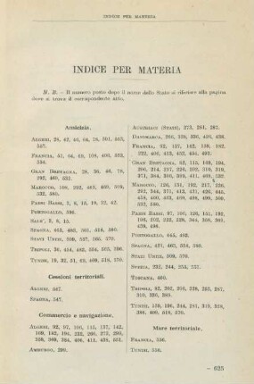 Indice per materia