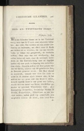 Een- en- twintigste Brief.