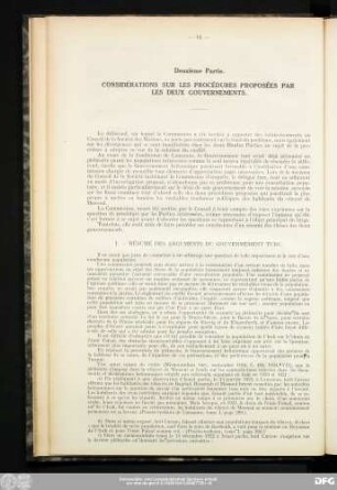 I. — Résumé Des Arguments Du Gouvernement Turc.