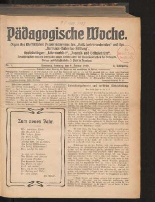 Zum neuen Jahr