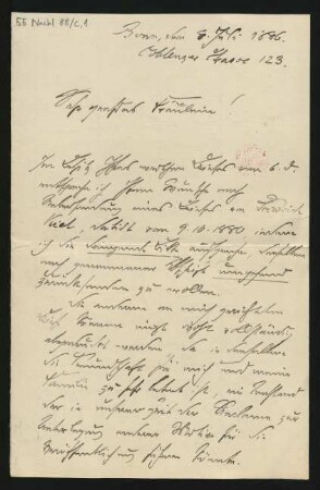 Brief an La Mara : 08.07.1886