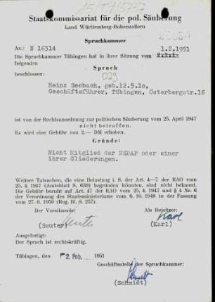 Seebach, Heinz