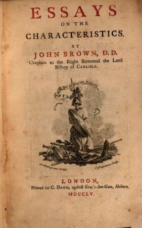 Essays on the characteristics of the earl of Shaftesbury