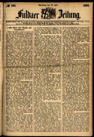 Ausgabe vom Dienstag, den 17. Juli 1883.