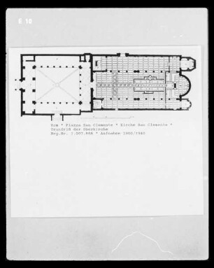 Grundriss von San Clemente