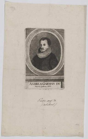 Bildnis des Andreas Garmann
