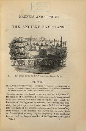 A popular account of the ancient Egyptians : Rev. and abridged from his larger work. In 2 vols. Illustr. with 500 woodcuts. 1