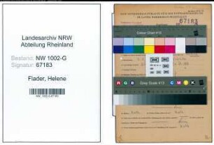 Entnazifizierung Helene Flader, geb. 05.01.1907 (Geschaeftsfrau)