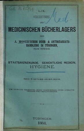 Katalog. 59. 1884