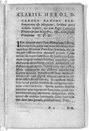 Clariss. Heroi, D.