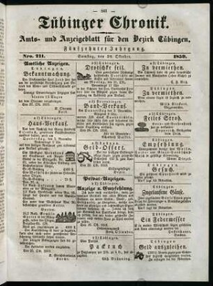 841-848, 29. Oktober (Nr. 211) - 30. Oktober (Nr. 212)