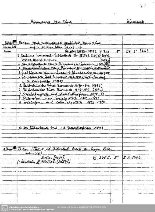 Bismarck, Otto Fürst
