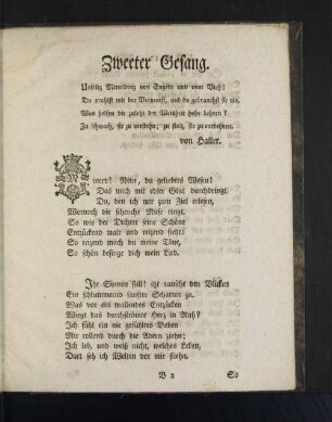 Zweeter Gesang.