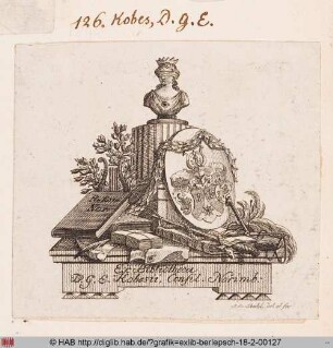 Exlibris des Georg Erasmus Kobes