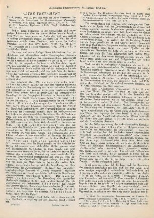 22-23 [Rezension] Noth, Martin, Die Ursprünge des alten Israel im Lichte neuer Quellen