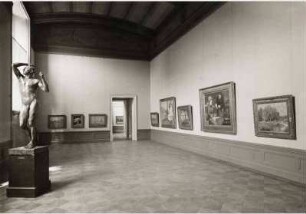 Blick in die Ausstellung der Nationalgalerie, Franzosen-Saal