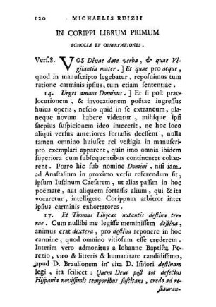 In Corippi Librum Primum Scholia Et Observationes.