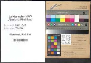 Entnazifizierung Jodokus Klemmer , geb. 12.01.1901 (Metzger)