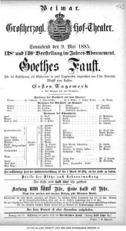 Faust. Erstes Tagewerk
