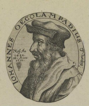 Bildnis des Iohannes Oecolampadius