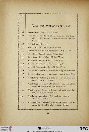 Dienstag, nachmittags 3 Uhr (Nr. 108-254)