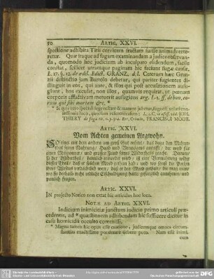 Artic. XXVI. Vom achten gemeinen Argwohn