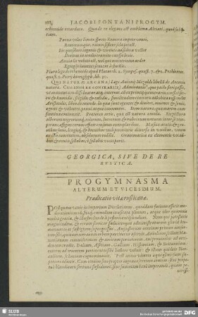 Progymnasma Alterum Et Vicesimum. Praedicatio vitae rusticanae