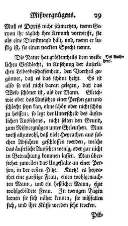 Des Aussehens