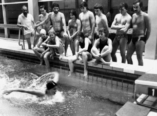 DSV-Schule. Schwimmsportler beim Training