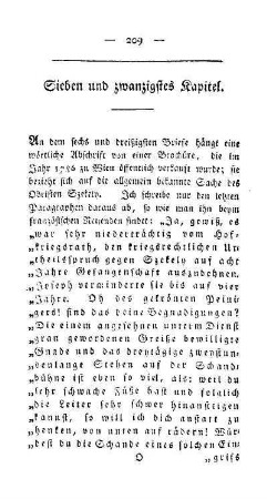Sieben und zwanzigstes Kapitel