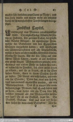 Zwölftes Capitel