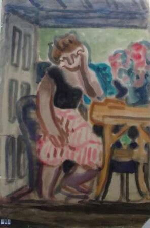 Auf dem Balkon