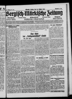 Bergisch-märkische Zeitung. 1924-1938