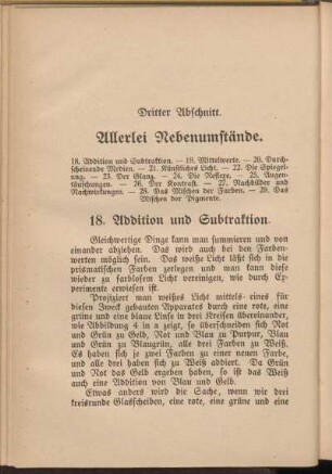 Dritter Abschnitt. Allerlei Nebenumstände.