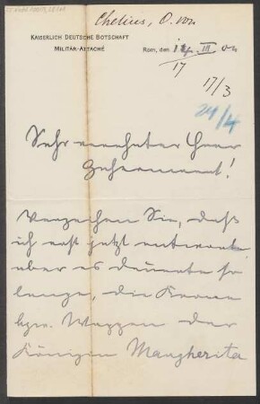 Brief an Ludwig Strecker  und B. Schott's Söhne : 14.03.1904