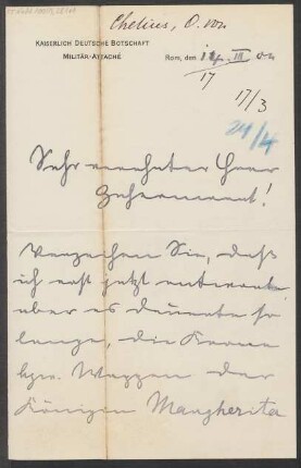 Brief an Ludwig Strecker <senior> und B. Schott's Söhne : 14.03.1904