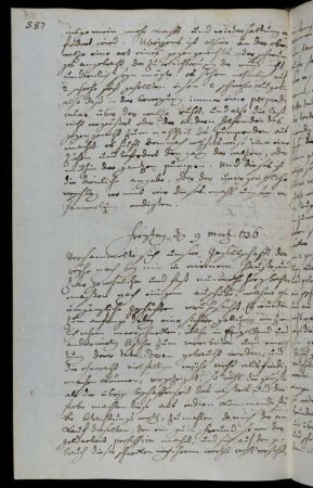 Freytag d 9 mertz 1736
