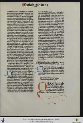 Epistola beati Johannis apostoli prima