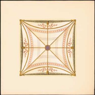 Dekorationsstudien: Deckenspiegel (Velum)