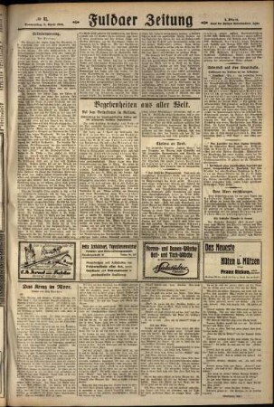 Zweite Ausgabe vom Donnerstag, den 05. April 1928.